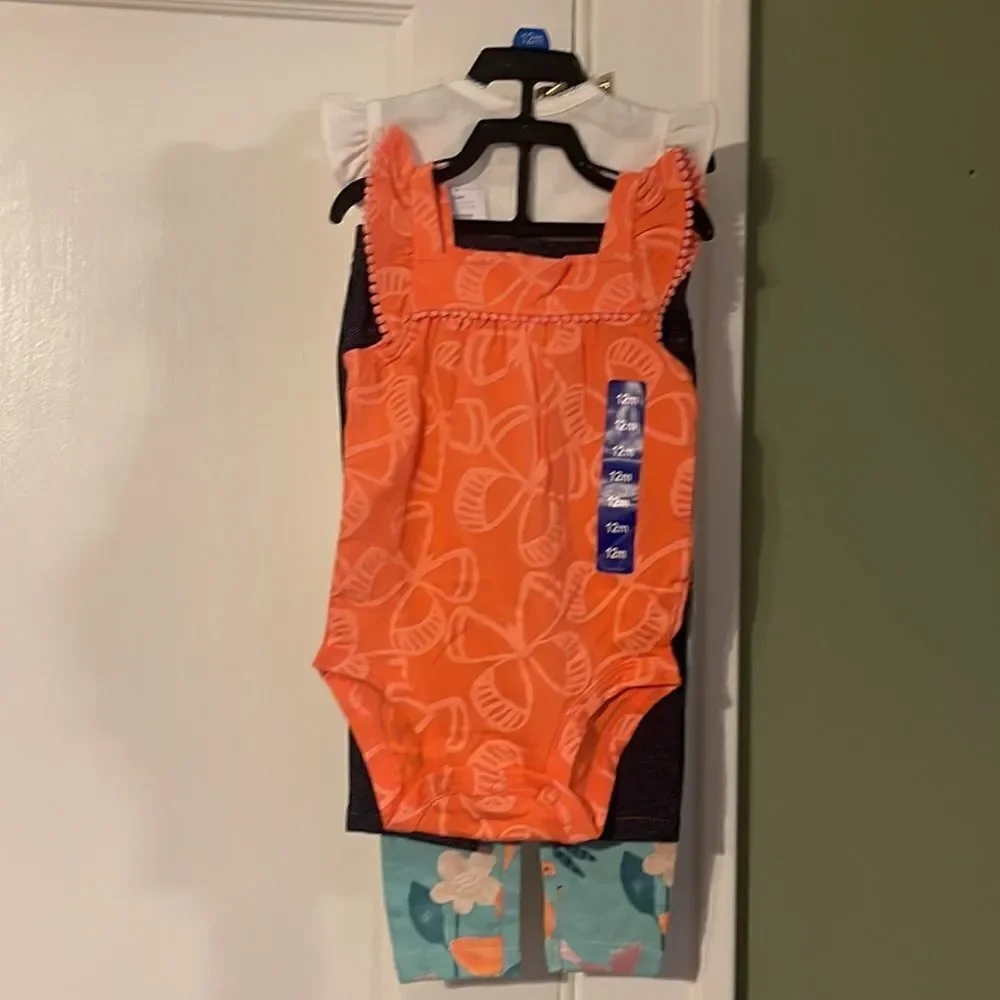 Carter's Kids' 4-piece Sets 3 Months 4 Shirts 4 Leggings